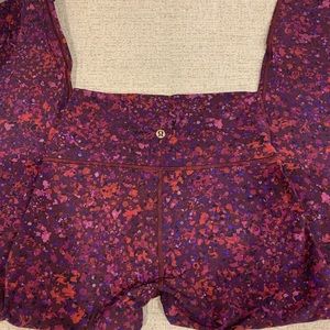 Lululemon 25” Floral Paint Splatter Leggings